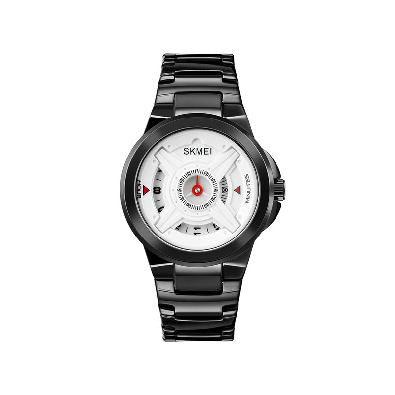 Skmei 1699 Special Dial Quartz Wrist Watch for Men- White