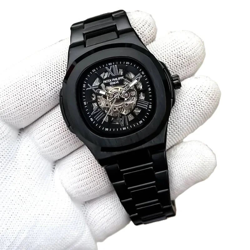 Patek Style Skeleton Automatic Watch
