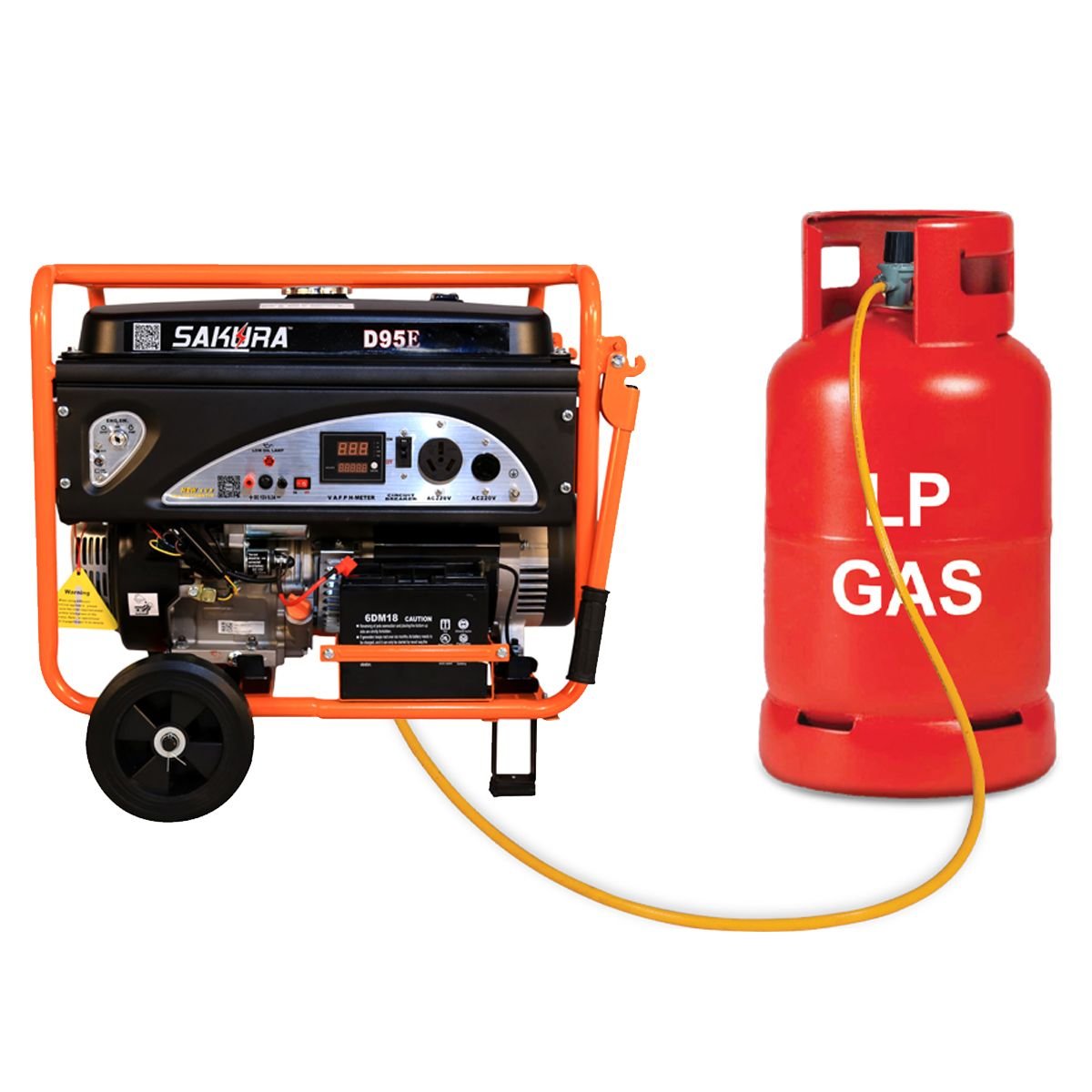 Sakura 9 KW Dual Fuel Generator (Model: STORM D95E-DF)