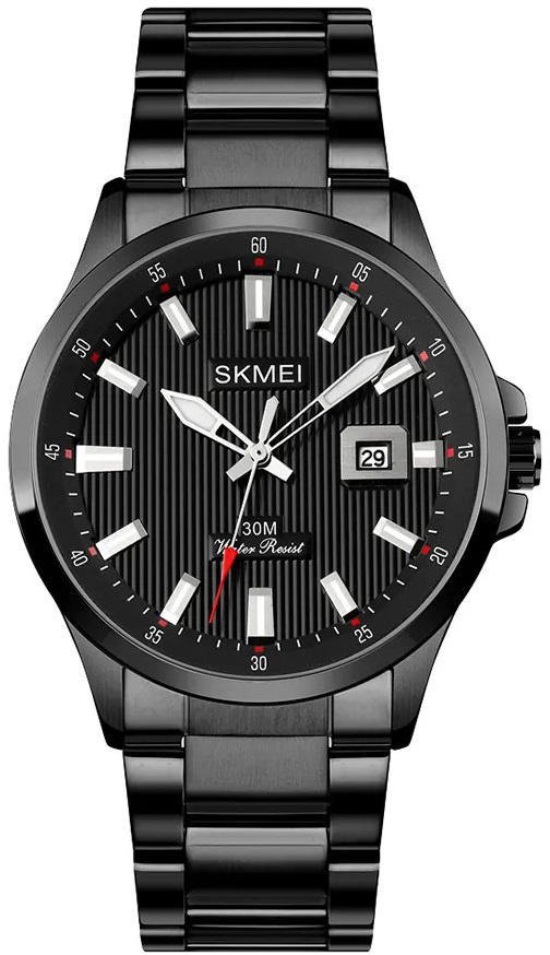 SKMEI 1654 Stainless Steel Analog Men’s Watch – Black