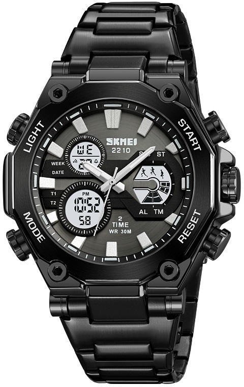 SKMEI 2210 Men Quartz Multifunctional Watch – Black