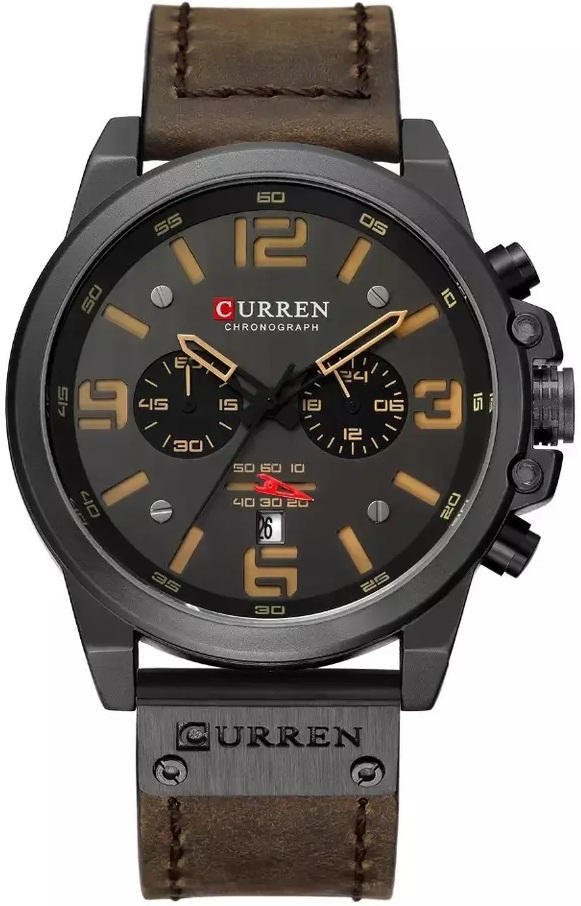 Curren Quartz Men’s Watch (8314) – Black & Chocolate