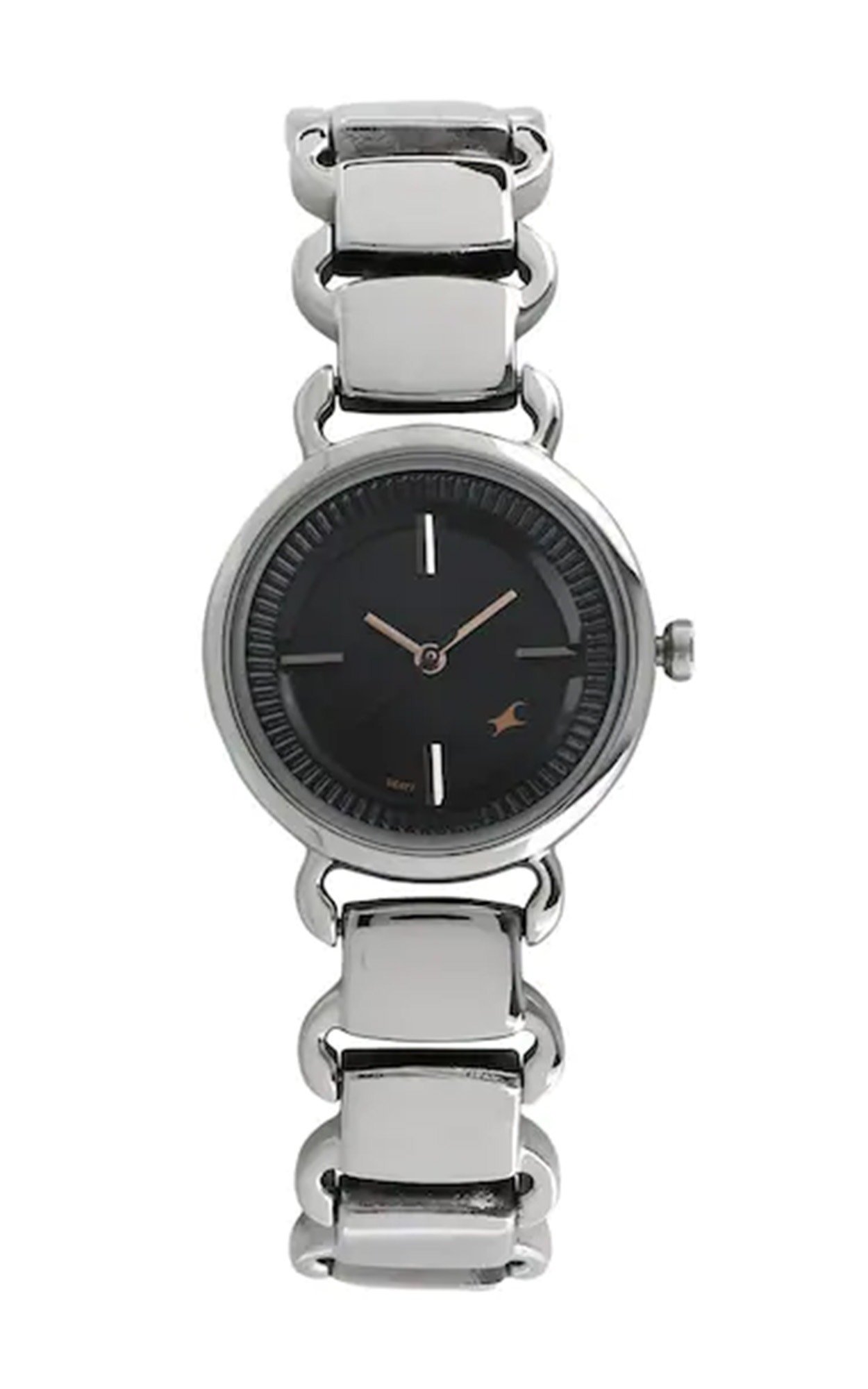 Titan 6117SM01 Black Dial Chain Bracelet Watch for Female