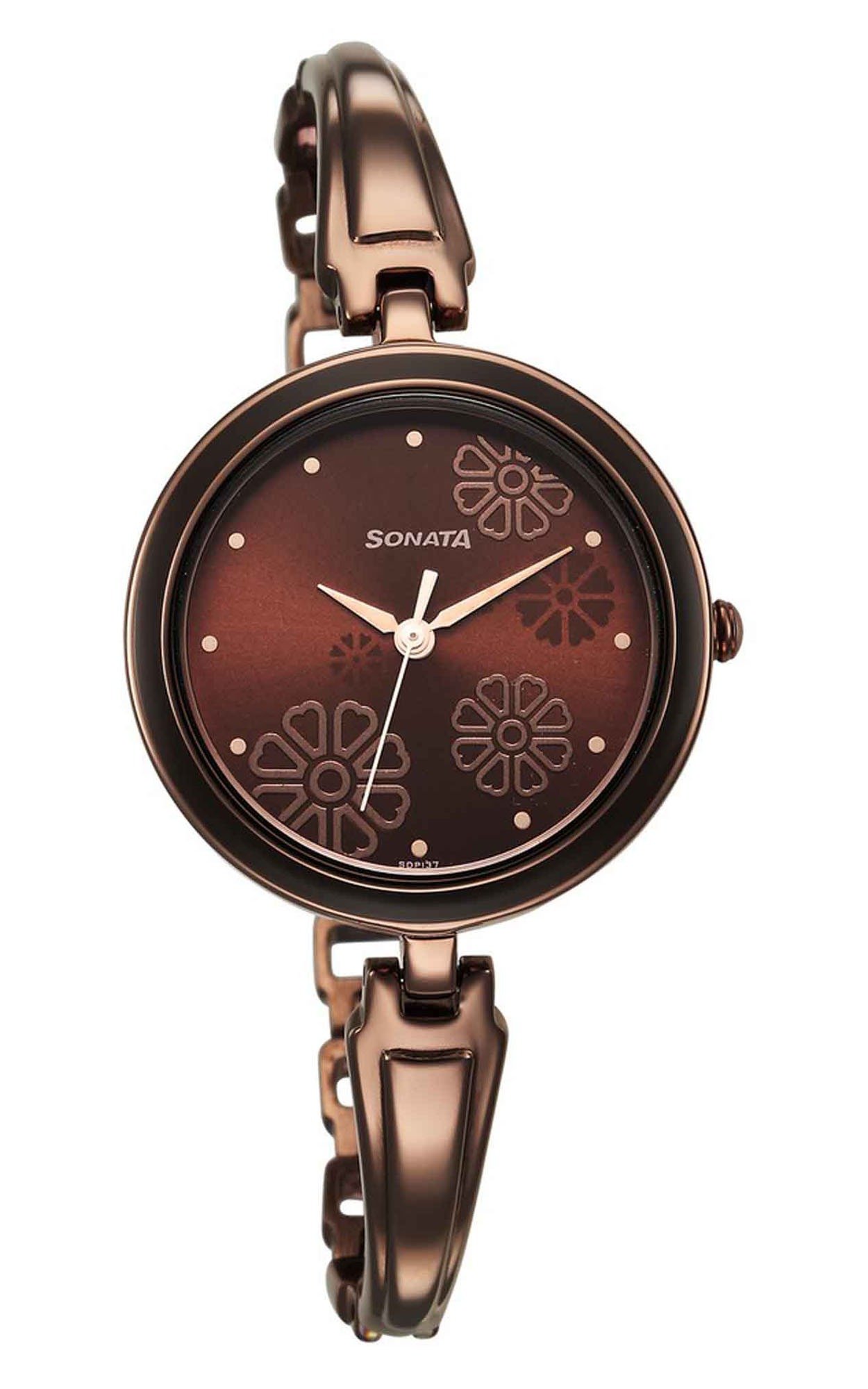 SONATA 8166QM01 Chain Bracelet Watch for Female