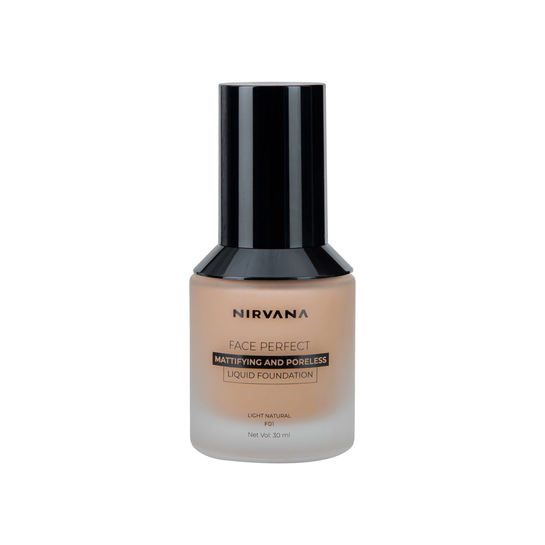 Nirvana Color Face Perfect Liquid Foundation – Light Natural F01 (30ml)