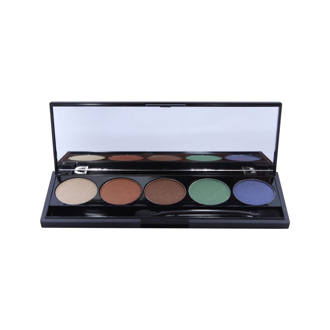 Miss & Mrs Nina 5 Colors Eyeshadow Glow Looks – 01 (12.5g)
