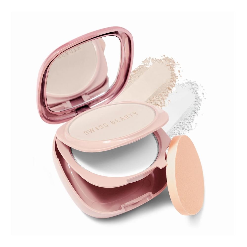 Swiss Beauty Matte & Set Duo Compact – 01 Ivory & Translucent (20g)